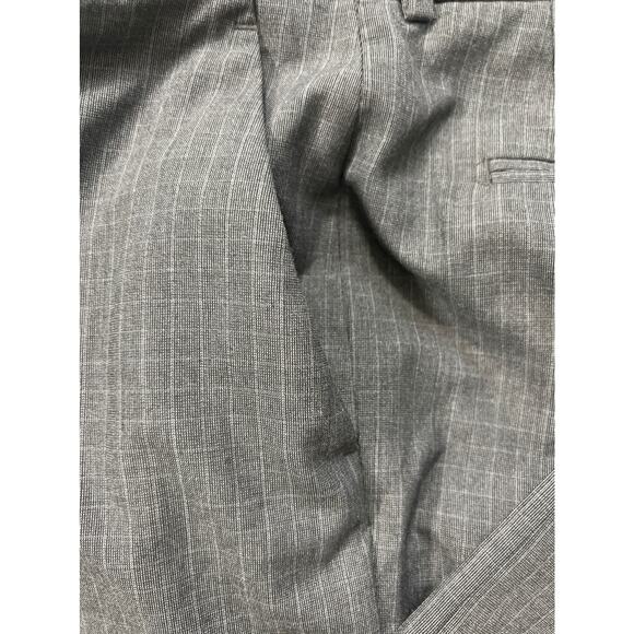 Perry Ellis Pants Size 36/30 Dark Gray Light gray Checkered Classic Fit - Picture 3 of 6